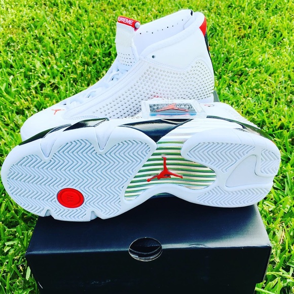 AIR JORDAN RETRO 14 “SUPREME WHITE” - Picture 7 of 8
